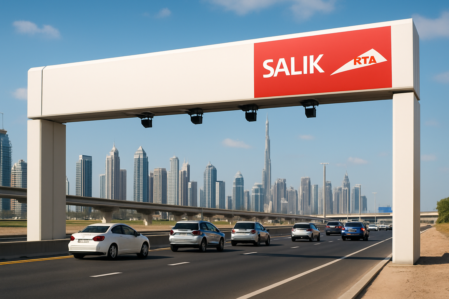 Electronic toll system in Dubai